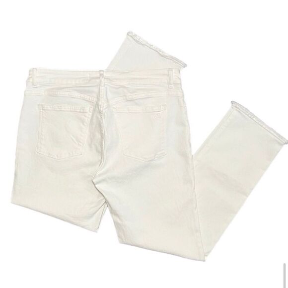 DL1961 Mara Straight Mid-Rise Instasculpt Ankle Jeans White Size 14/32 - Picture 6 of 15